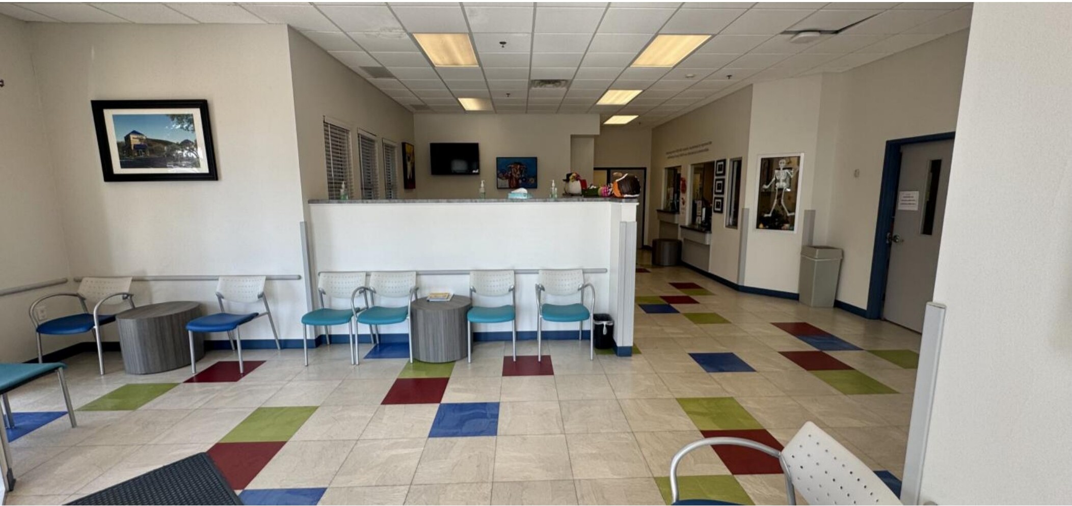 Reception and waiting area
